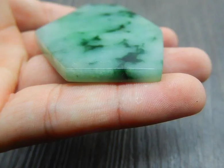 Natural Jade Rough Jadeite Raw (59g, 94X50X5.3mm)