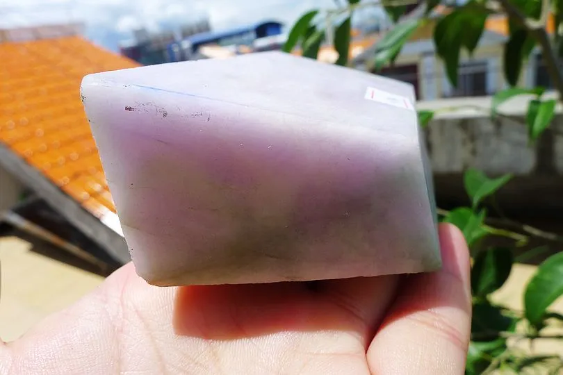 Natural Jade Rough Jadeite Raw (625g,11.5X5.5X4.8cm)