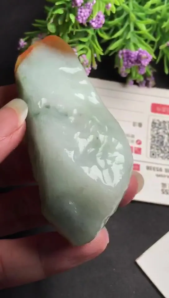 Natural Jade Rough Jadeite Raw (92g,8.0x2.4x1.9cm)-V3037