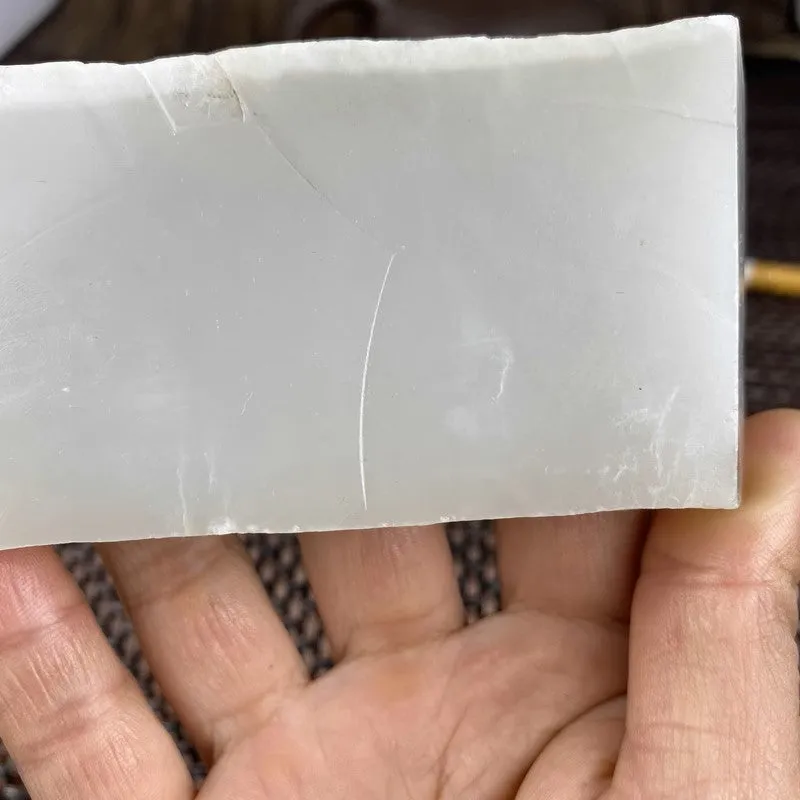 Natural Kunlun Jade Rough Nephrite Raw (231g,9.3X5.1X1.4cm)
