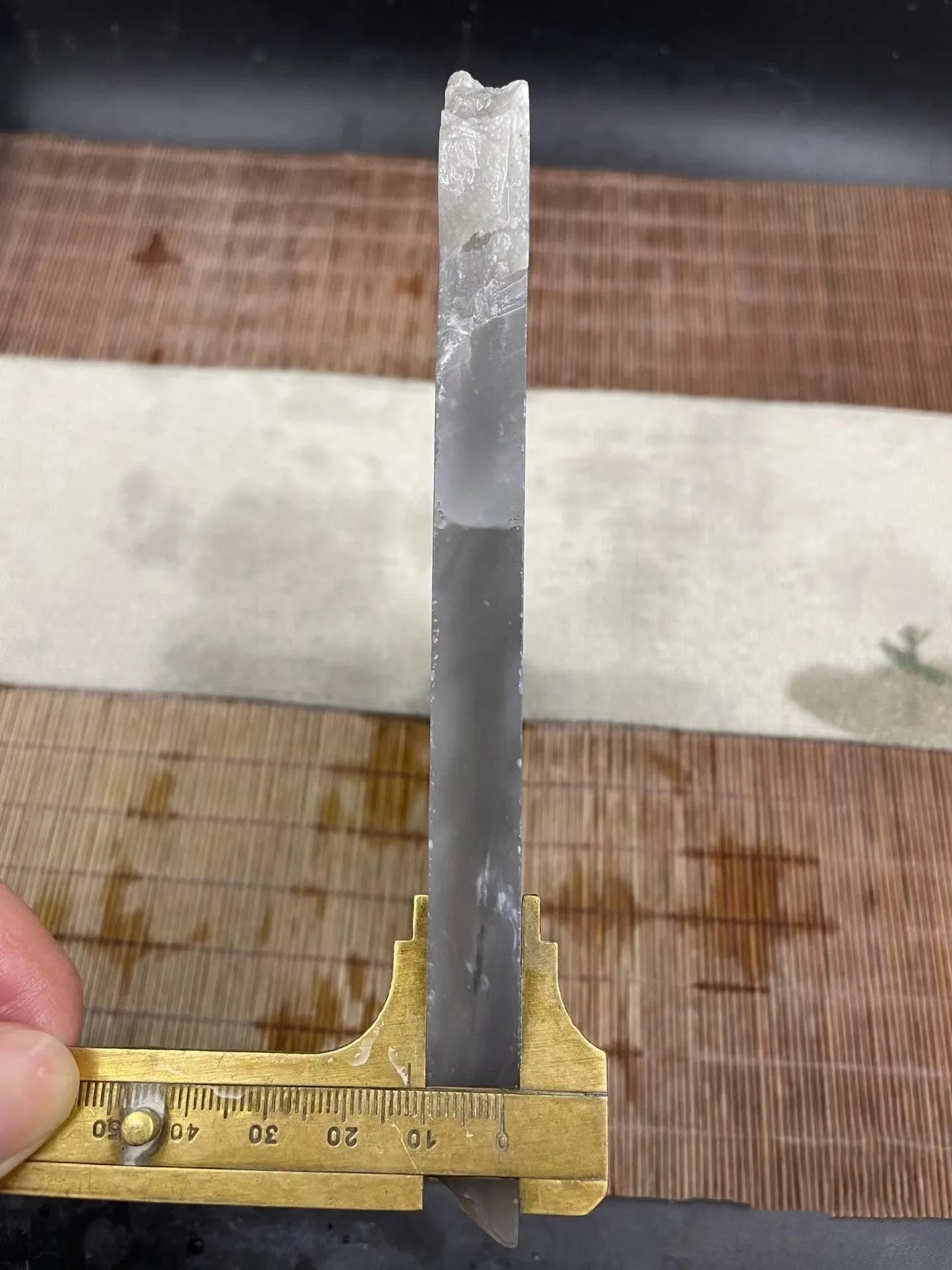 Natural Kunlun Jade Rough Nephrite Raw (417g,\ cm)