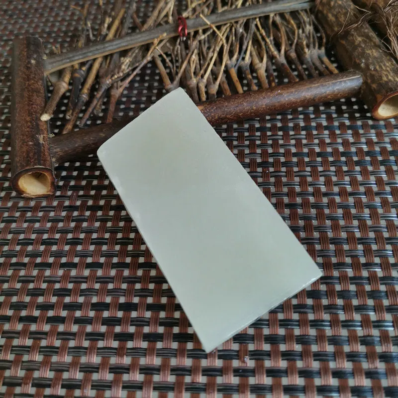 Natural Kunlun Jade Rough Nephrite Raw (58g, 6.8X3.6X0.7cm)