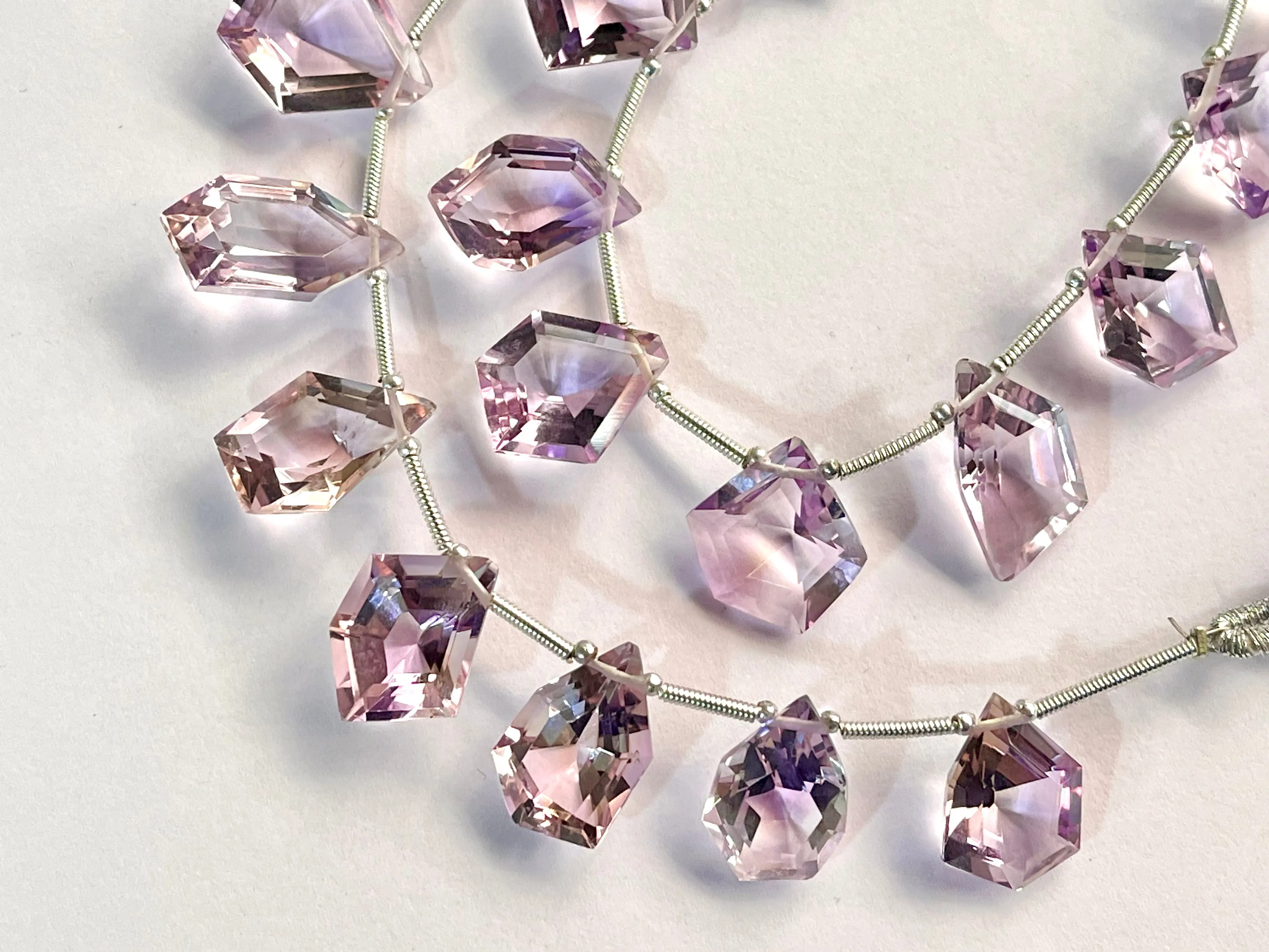 Natural Pink Amethyst uneven shape Cut stone beads, Amethyst beads for jewelry making, Amethyst briolette, Amethyst Beads, 10 Pieces