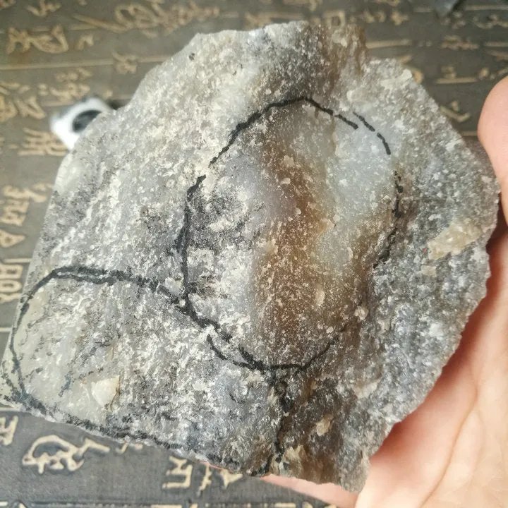 Natural Siberian Jade Rough Nephrite Raw (302g, 9X7.5X2.5cm)