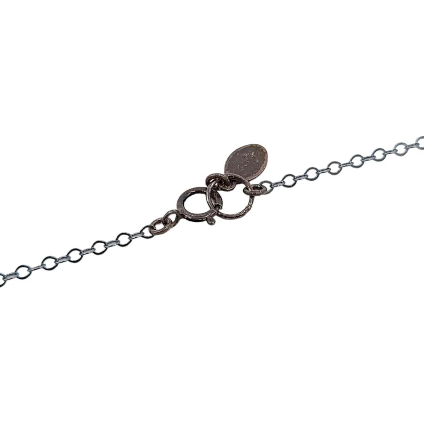 Necklace - Cozumel Blue Turquoise Gemstone Oxidized Sterling by Foamy Wader