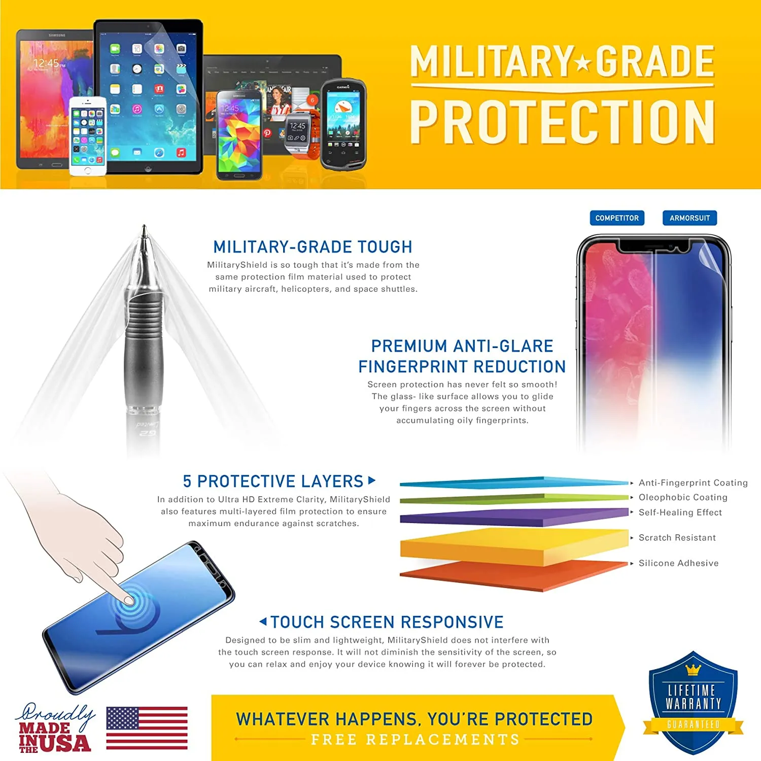 Onyx Boox Nova 3 E-Reader (2020) Screen Protector - Clear