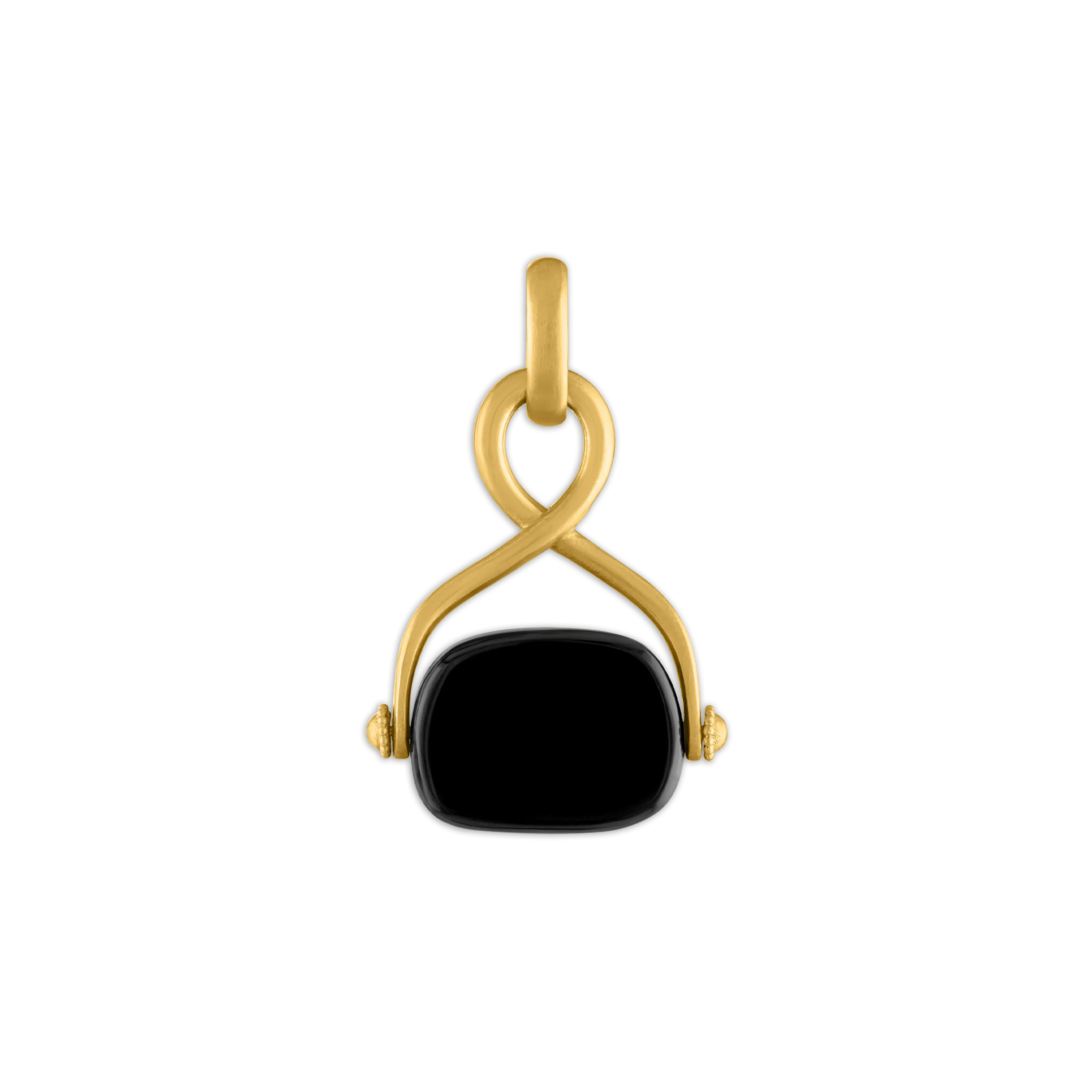 Onyx Intaglio Unda Spinning Pendant