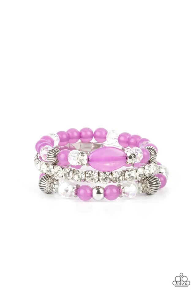 Paparazzi Bracelet ~ Ethereal Etiquette - Purple