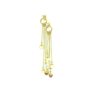 Reserved-Handmade 9ct Yellow Gold Gemstone Earrings
