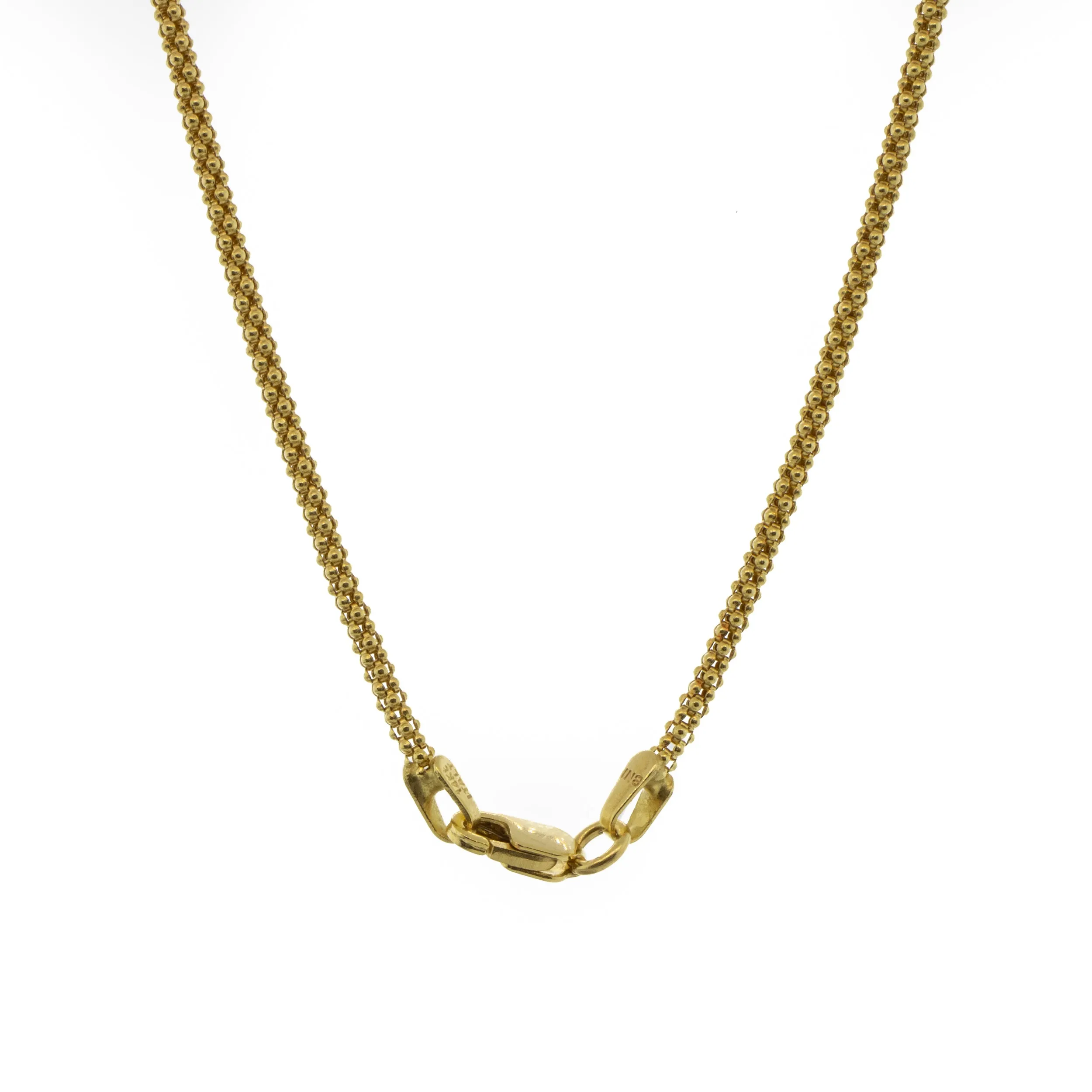Rhodolite, Citrine & Spessartite Pendant With Yellow Gold Chain