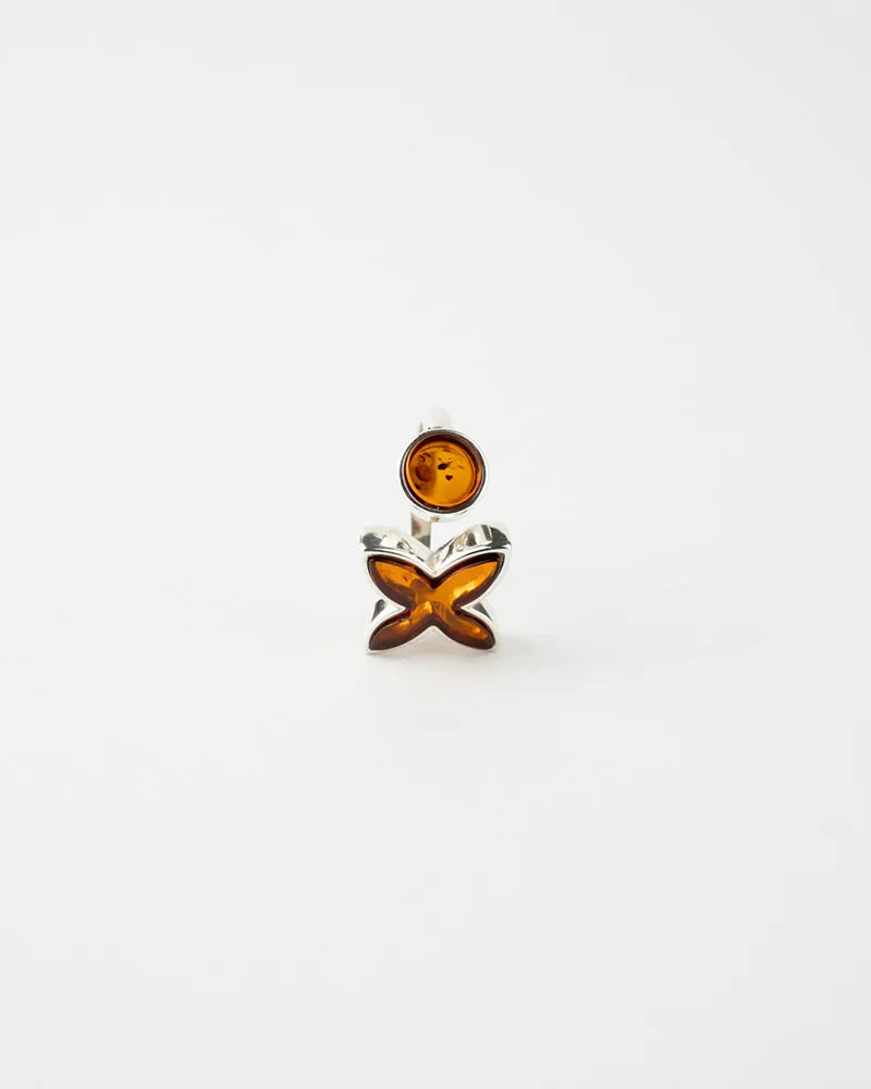 Simple Butterfly Circle Adjustable Ring