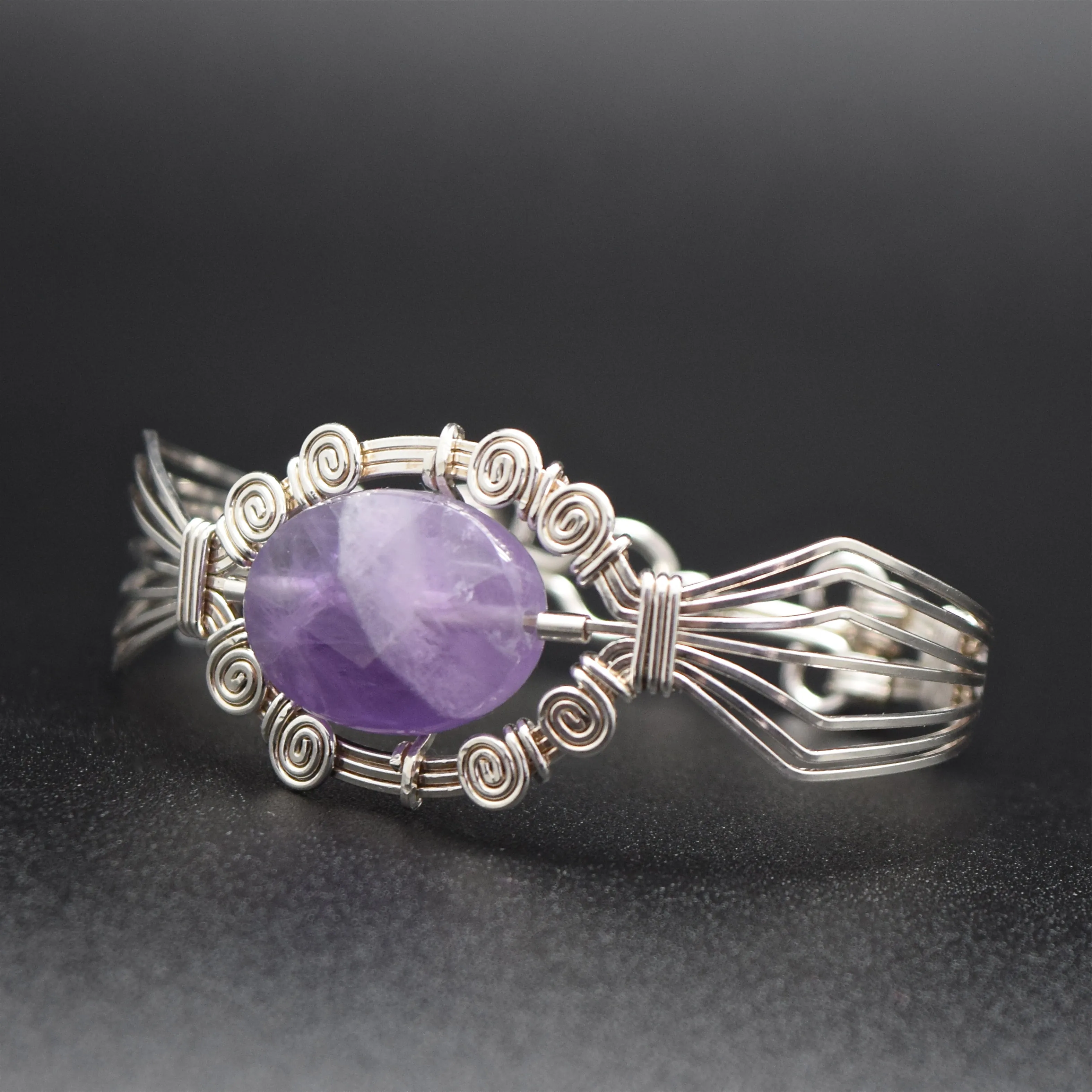 Sol Chevron Amethyst Bracelet