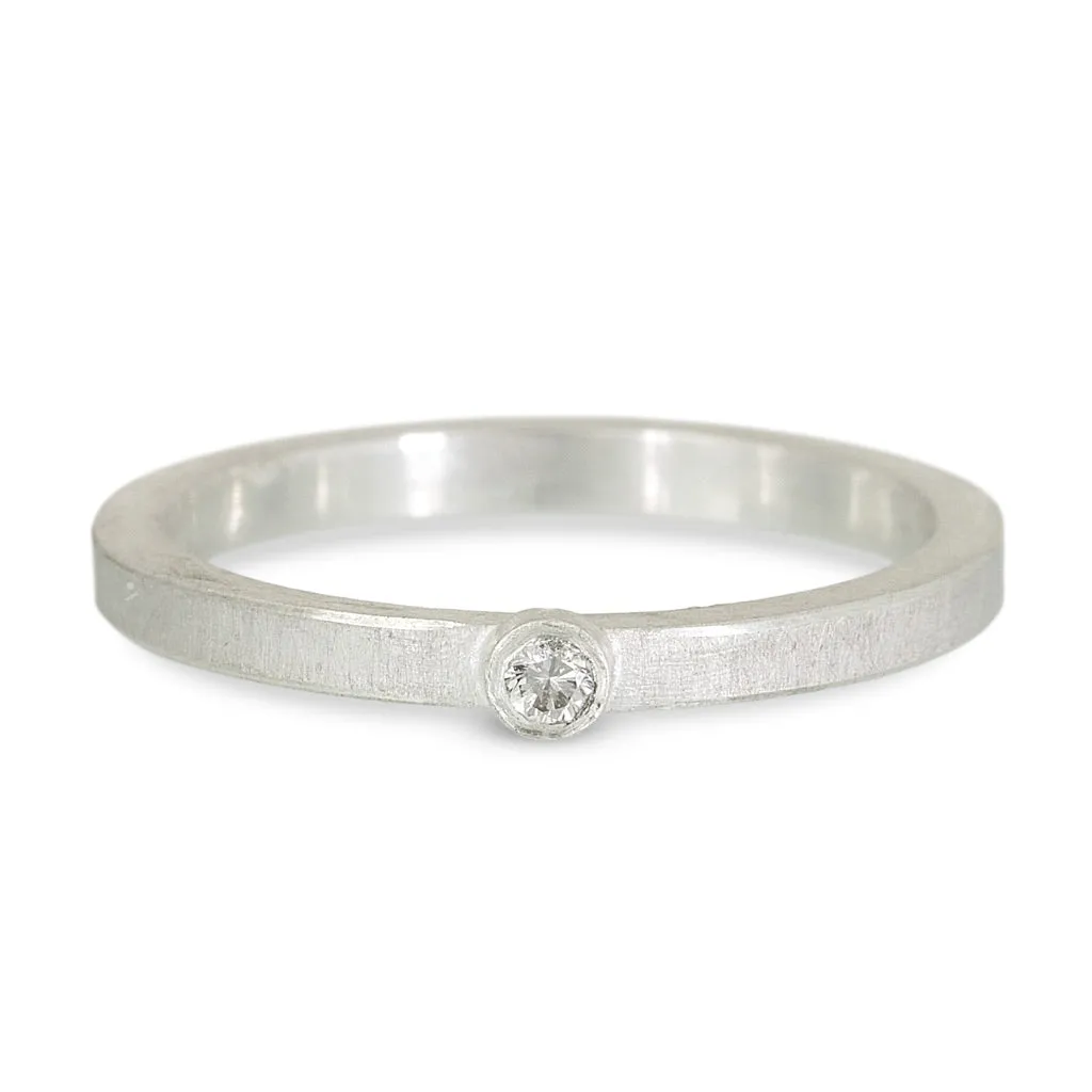 Solitaire Diamond Stacking Ring