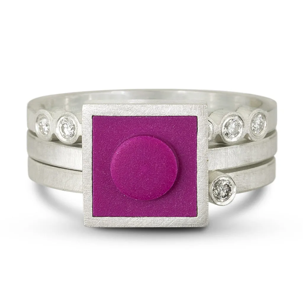 Solitaire Diamond Stacking Ring