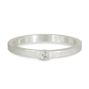 Solitaire Diamond Stacking Ring