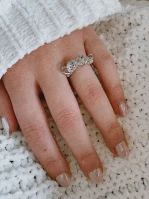 Stackable Wire Wrapped Ring | Herkimer Diamond
