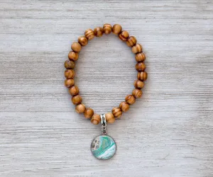 Surfside Wooden Beaded Bracelet | Beach Jewelry