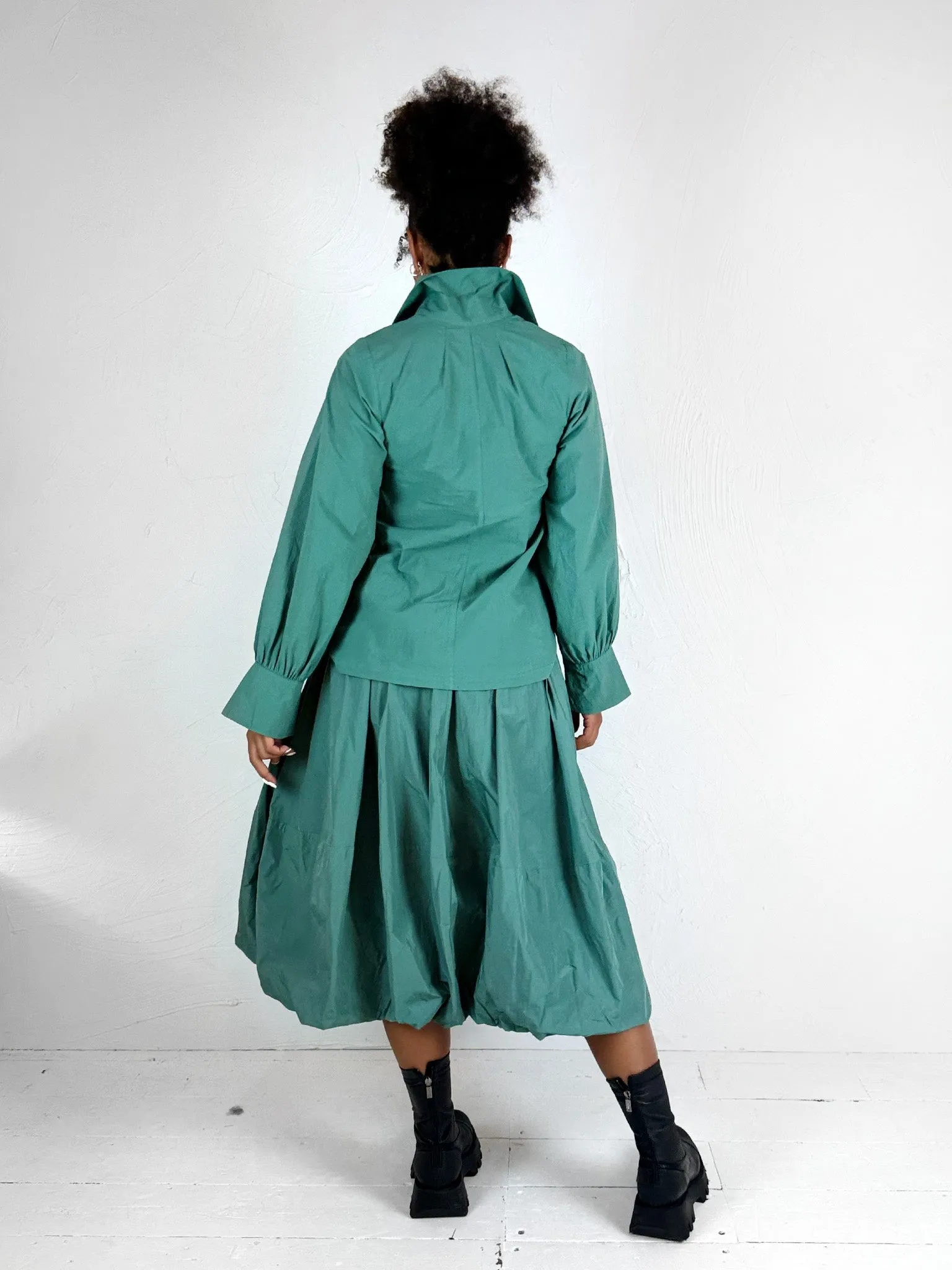 Teal Green Cotton Shirt