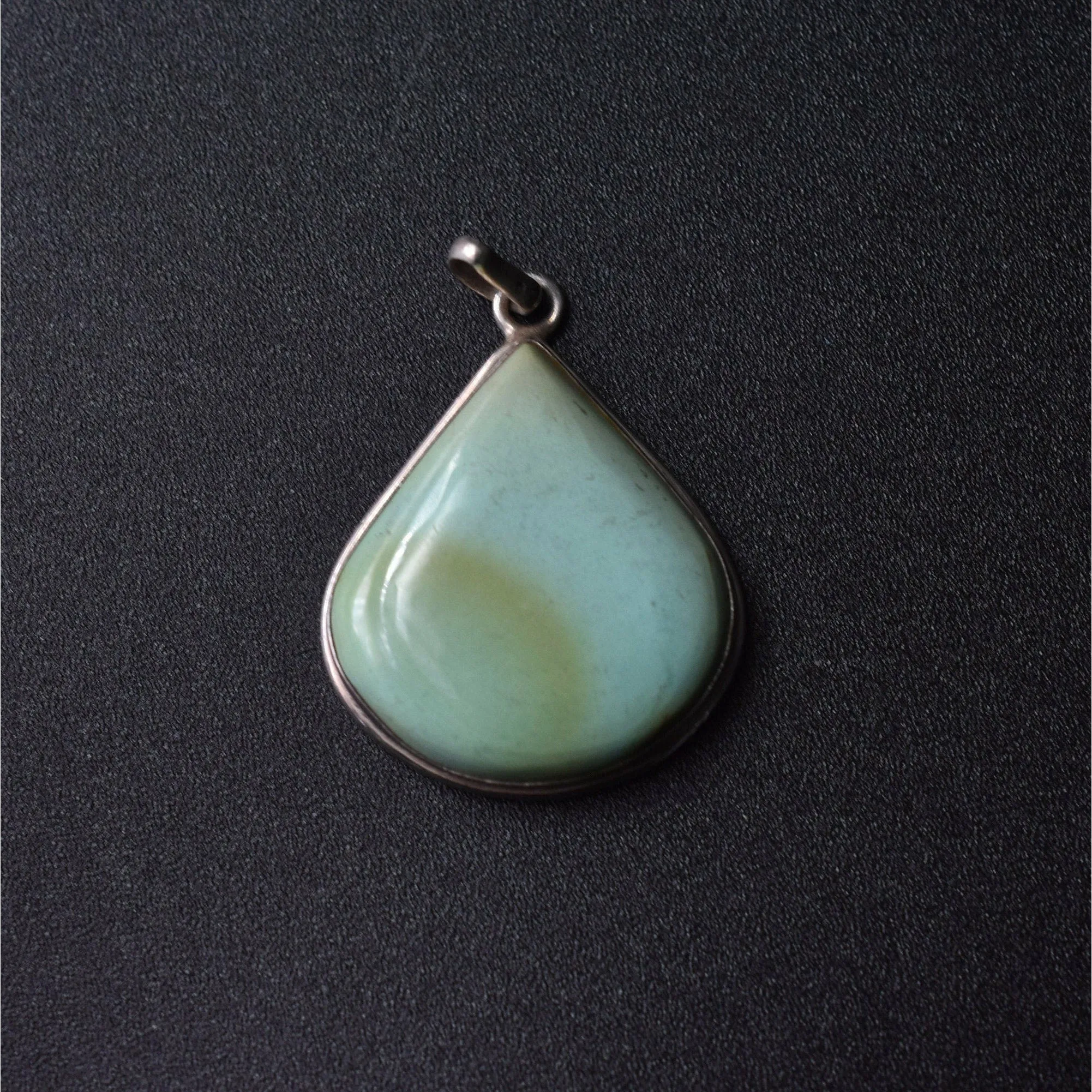 Tear Drop Turquoise Silver Sterling Pendant