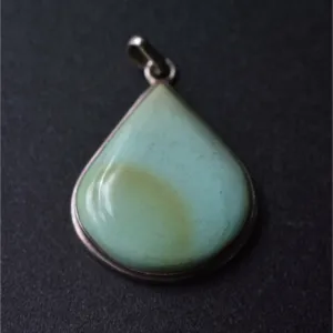 Tear Drop Turquoise Silver Sterling Pendant