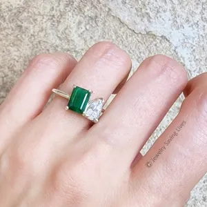 The Aurora - Toi et Moi Emerald and Topaz