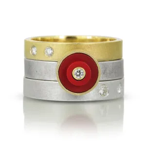 Triple Stack Diamond Rings