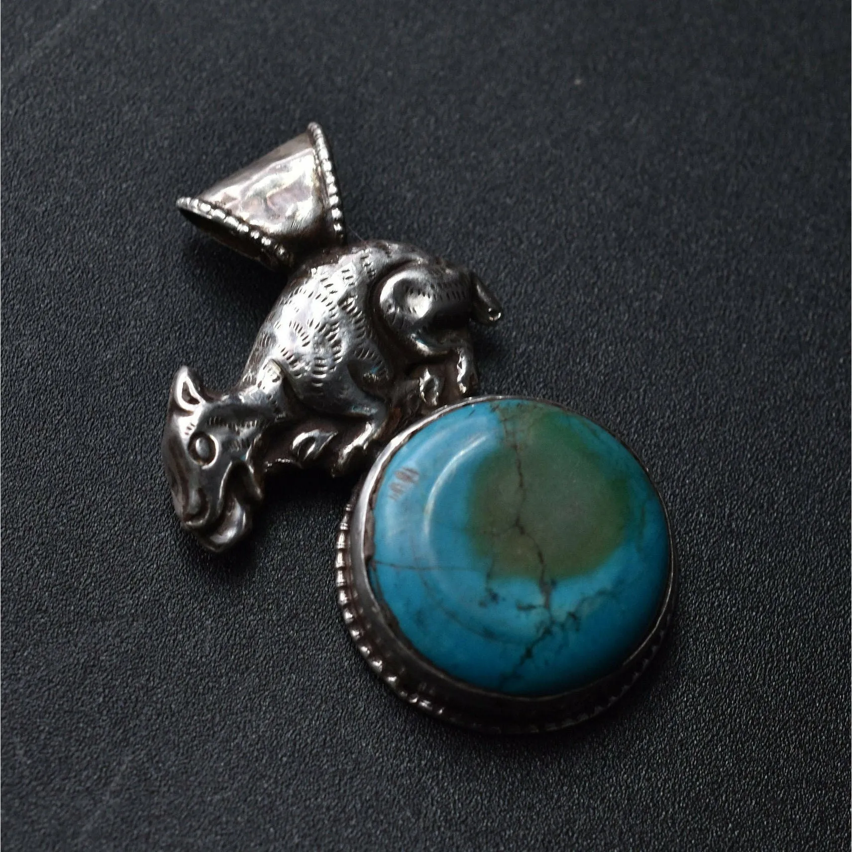 Turquoise Cabochon Pendant