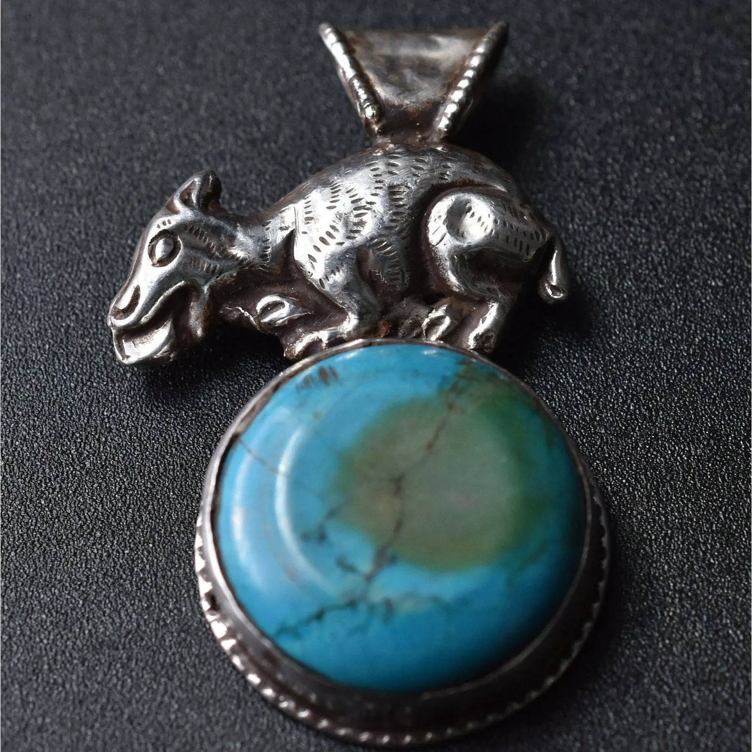 Turquoise Cabochon Pendant