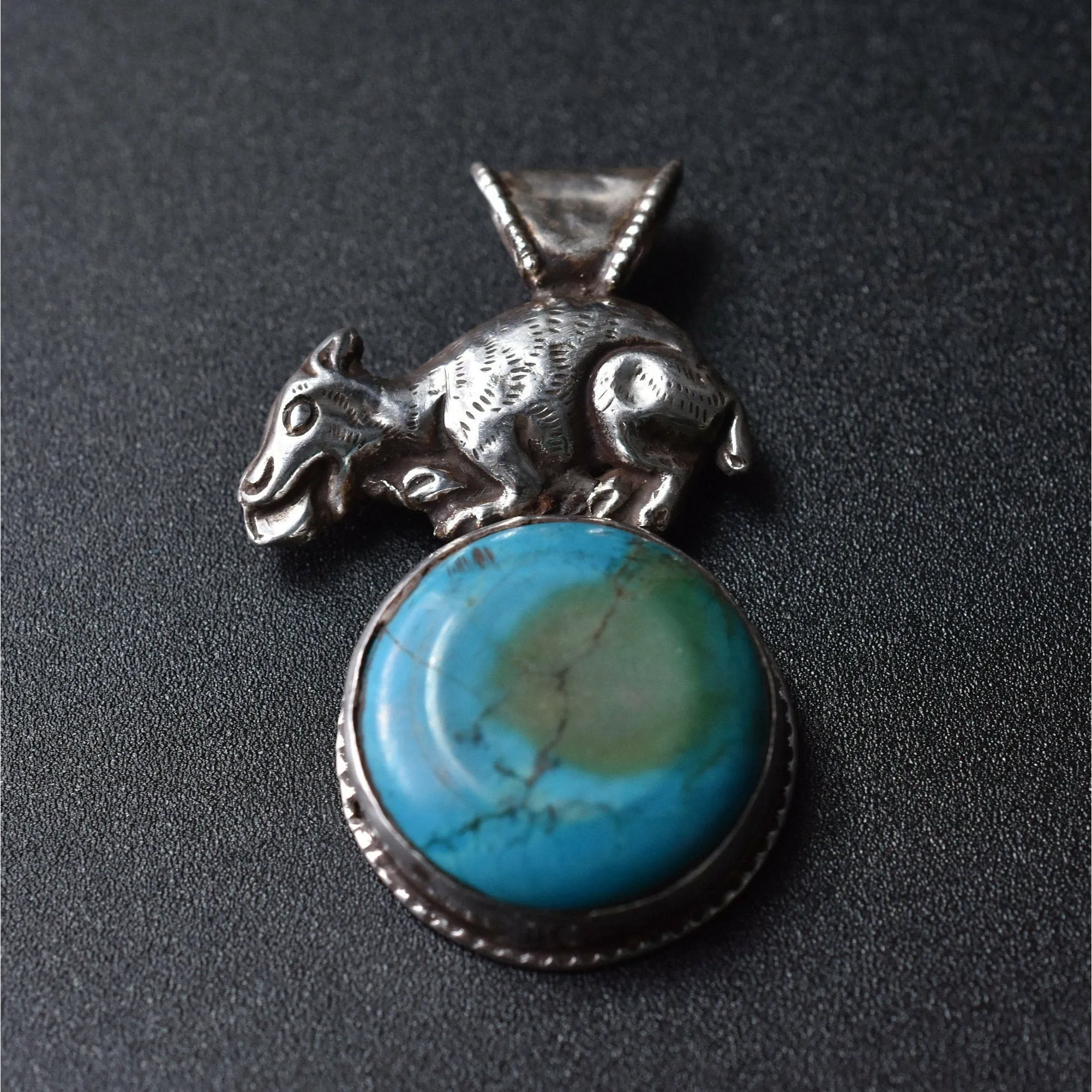 Turquoise Cabochon Pendant