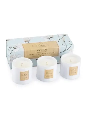 Woody Collection - Set of 3 Candles